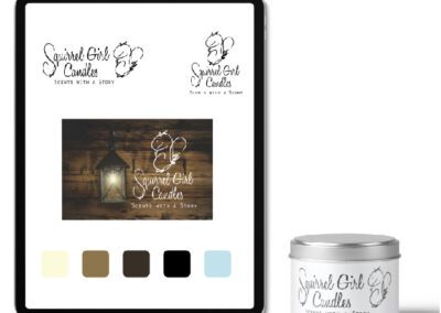 Image Squirrel Girl Candles brand and candle label